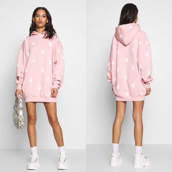 Playboy Baby Pink Hoodie Sweatshirt 